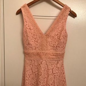 Pink dress with gold glitter